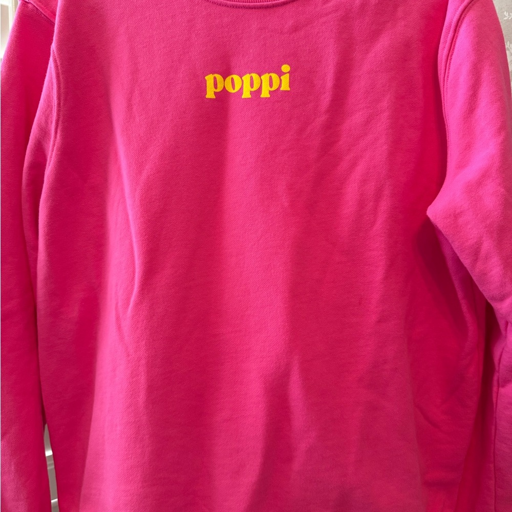 Poppi brand Pink Sweatshirt with logo